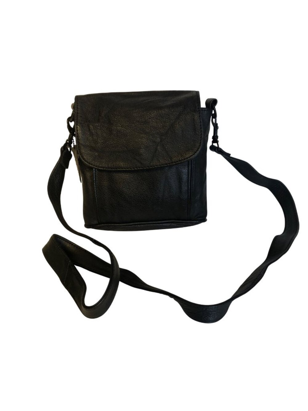 Carroll Collection Genuine Leather Crossbody Shoulder Bag  Removable Strap